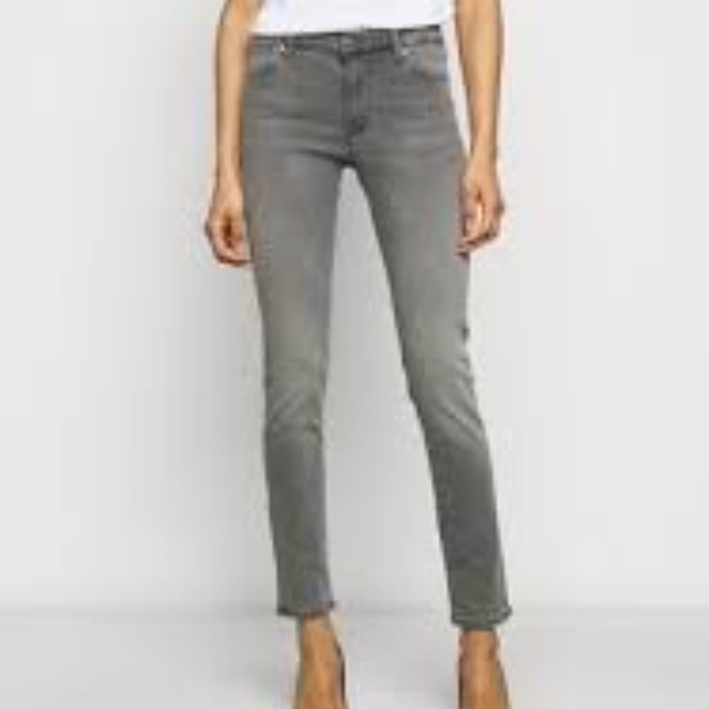 AG Adriano Goldschmied Charlotte Straight Leg, Gray, 27x29, EUC, $179 MSRP